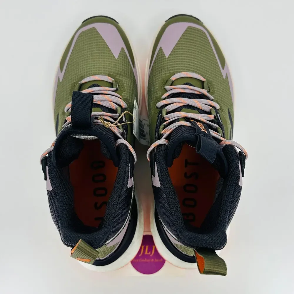 Adidas Women's Terrex Free Hiker 2.0 GTX Hiking Shoes Olive Strata IH3531 Size 8